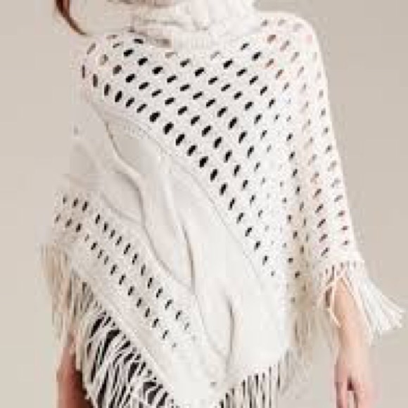 Autumn Cashmere Turtleneck Poncho One Size - Picture 1 of 5